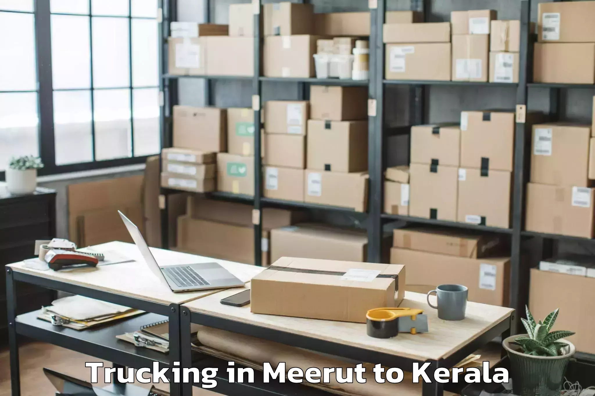 Get Meerut to Kadakkavoor Trucking